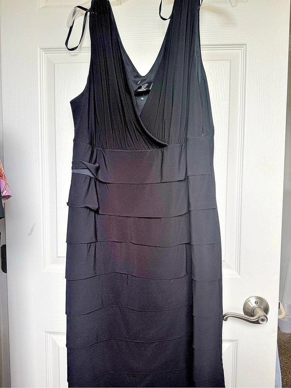 Studio 1940 Black Tiered Mini Dress